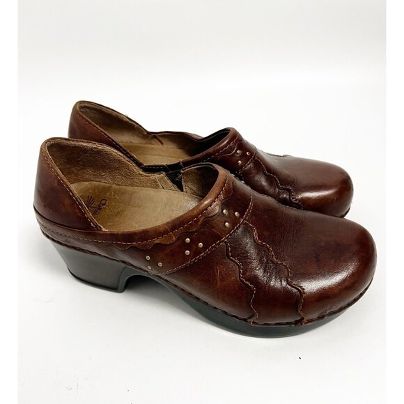 Dansko Shoes - DANSKO Hailey Professional Staple Clog Mule Platform Nursing Shoe Studs 7.5-8 38